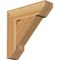 Ekena Millwork Traditional Slat Rough Sawn Bracket, Western Red Cedar, 4"W x 16"D x 16"H BKT04X16X16TRA06RWR - alternate 1